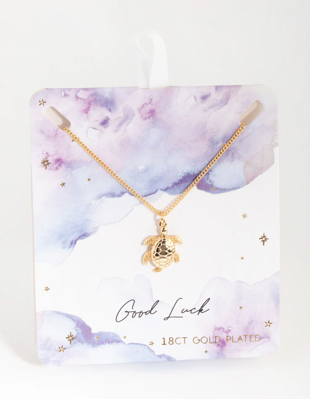 18ct Gold Plated Turtle Charm Necklace - Image 3