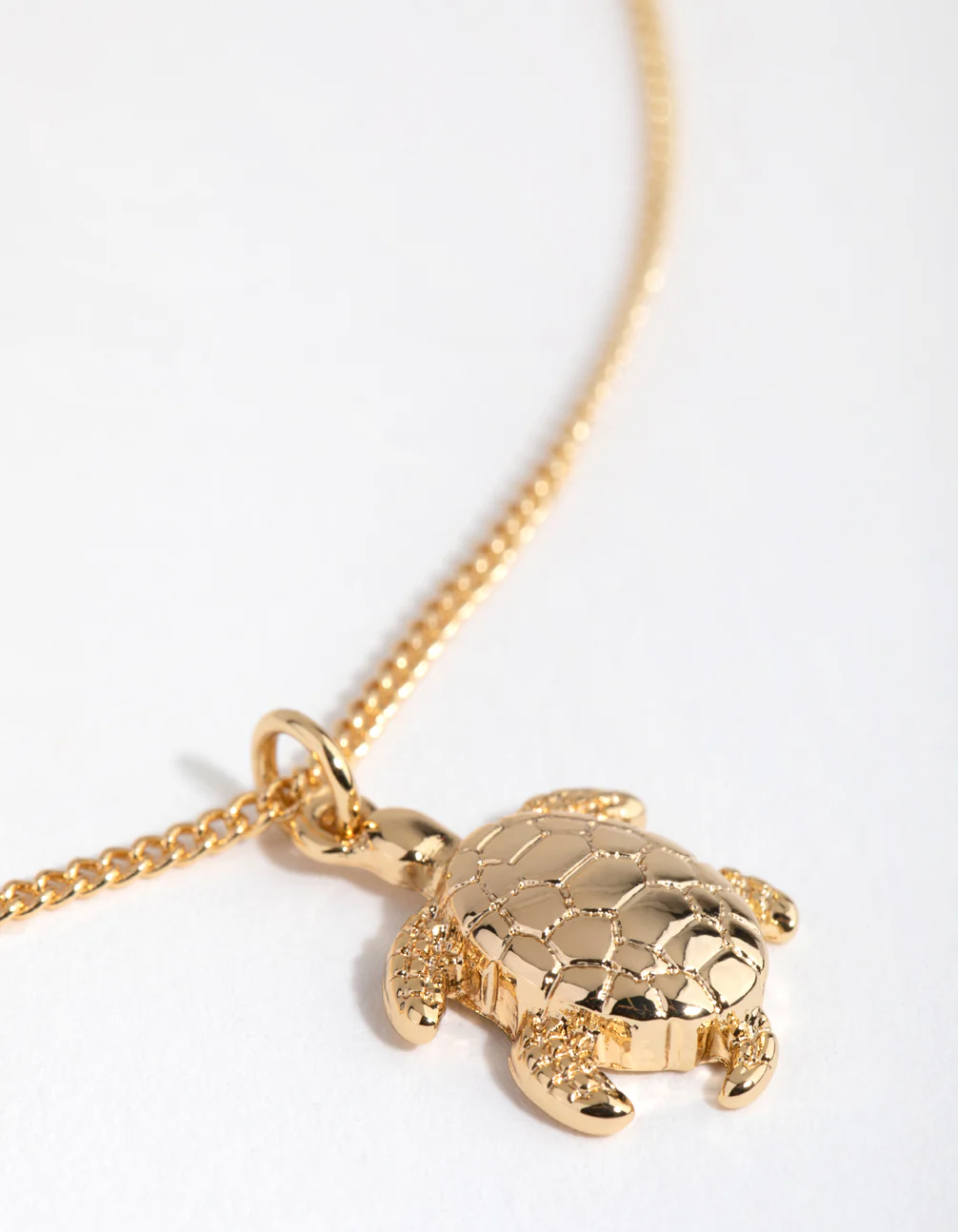 18ct Gold Plated Turtle Charm Necklace - Image 4