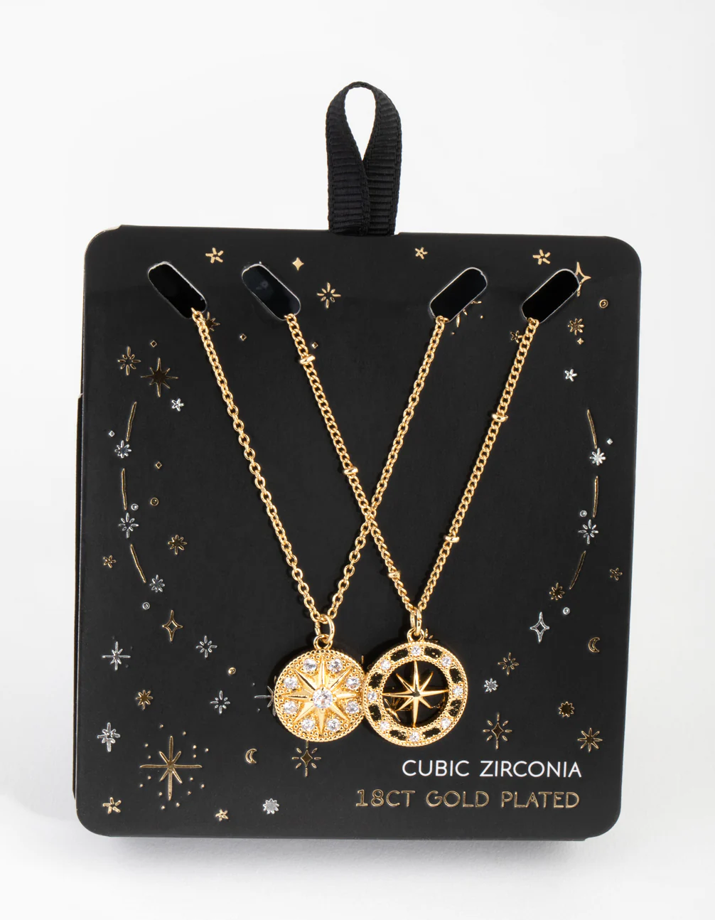 18ct Gold Plated Northern Star Necklace Set - Image 3