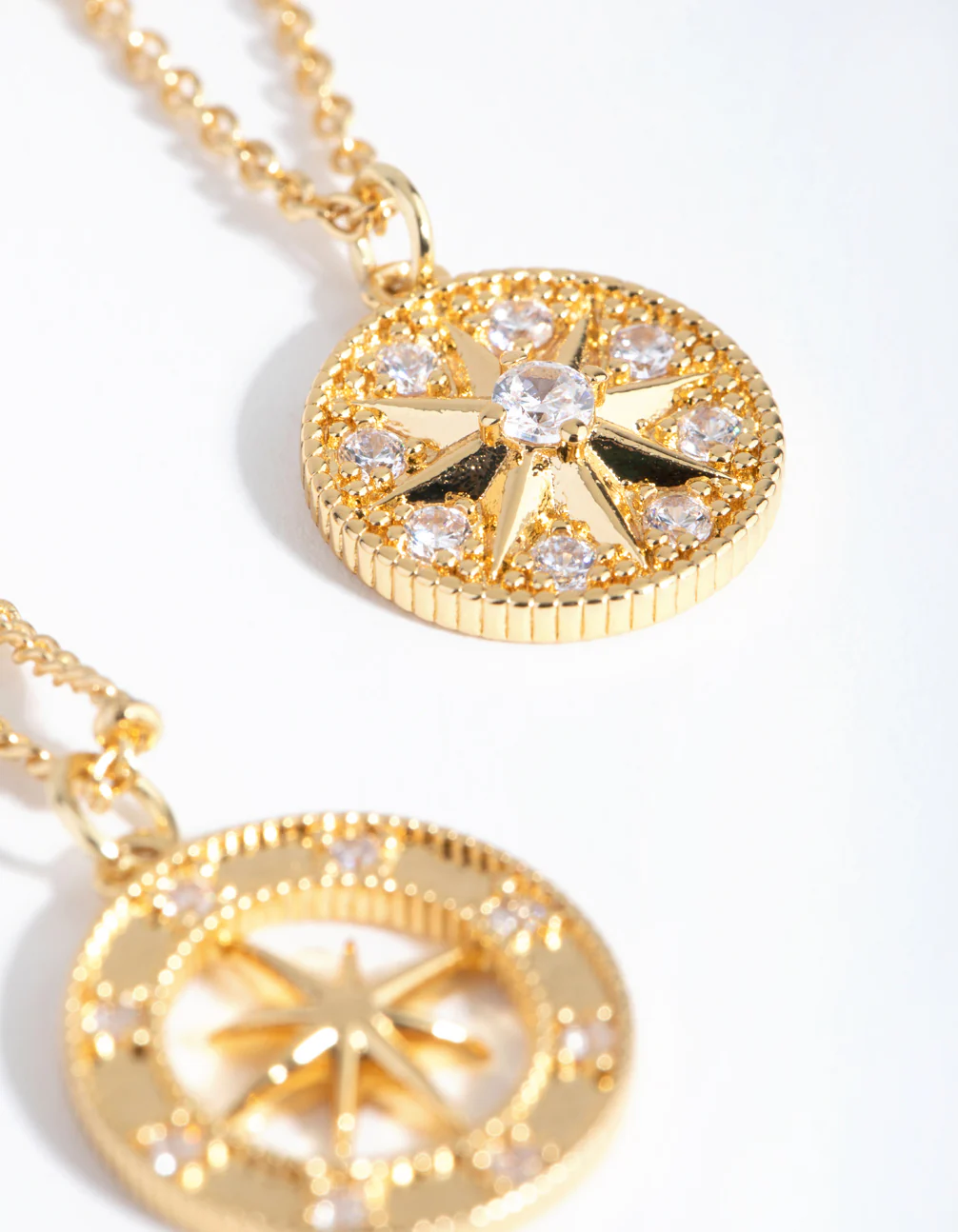 18ct Gold Plated Northern Star Necklace Set - Image 4