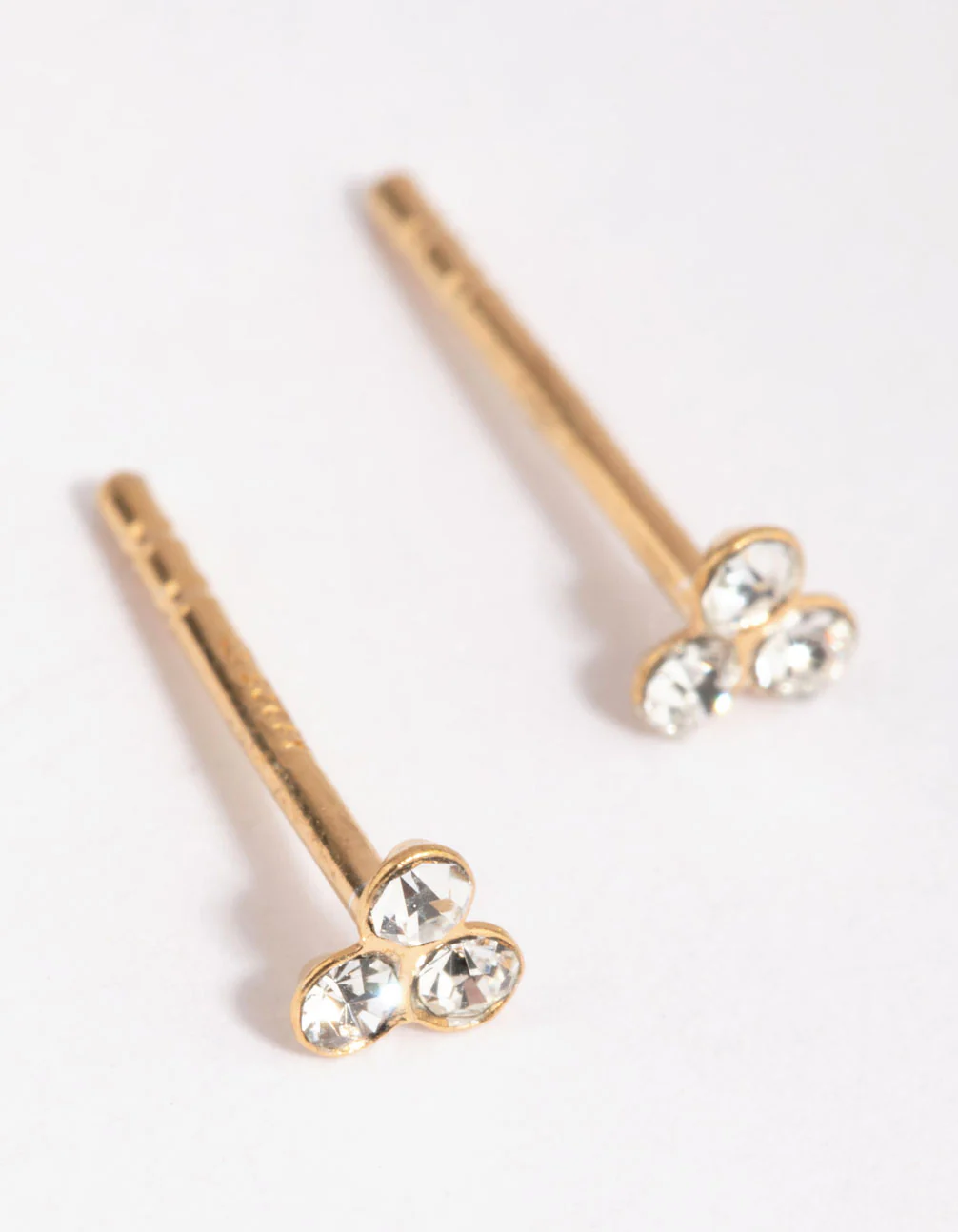 Gold Plated Sterling Silver Ball Stud & Huggie Earring Set - Image 3