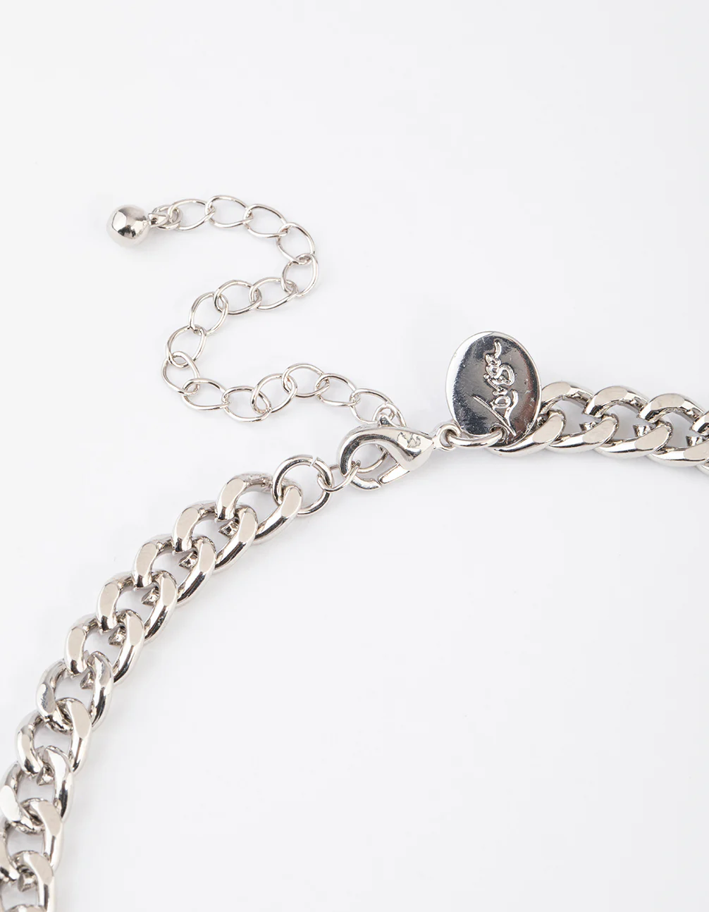Silver Classic Curb Chain Necklace - Image 3