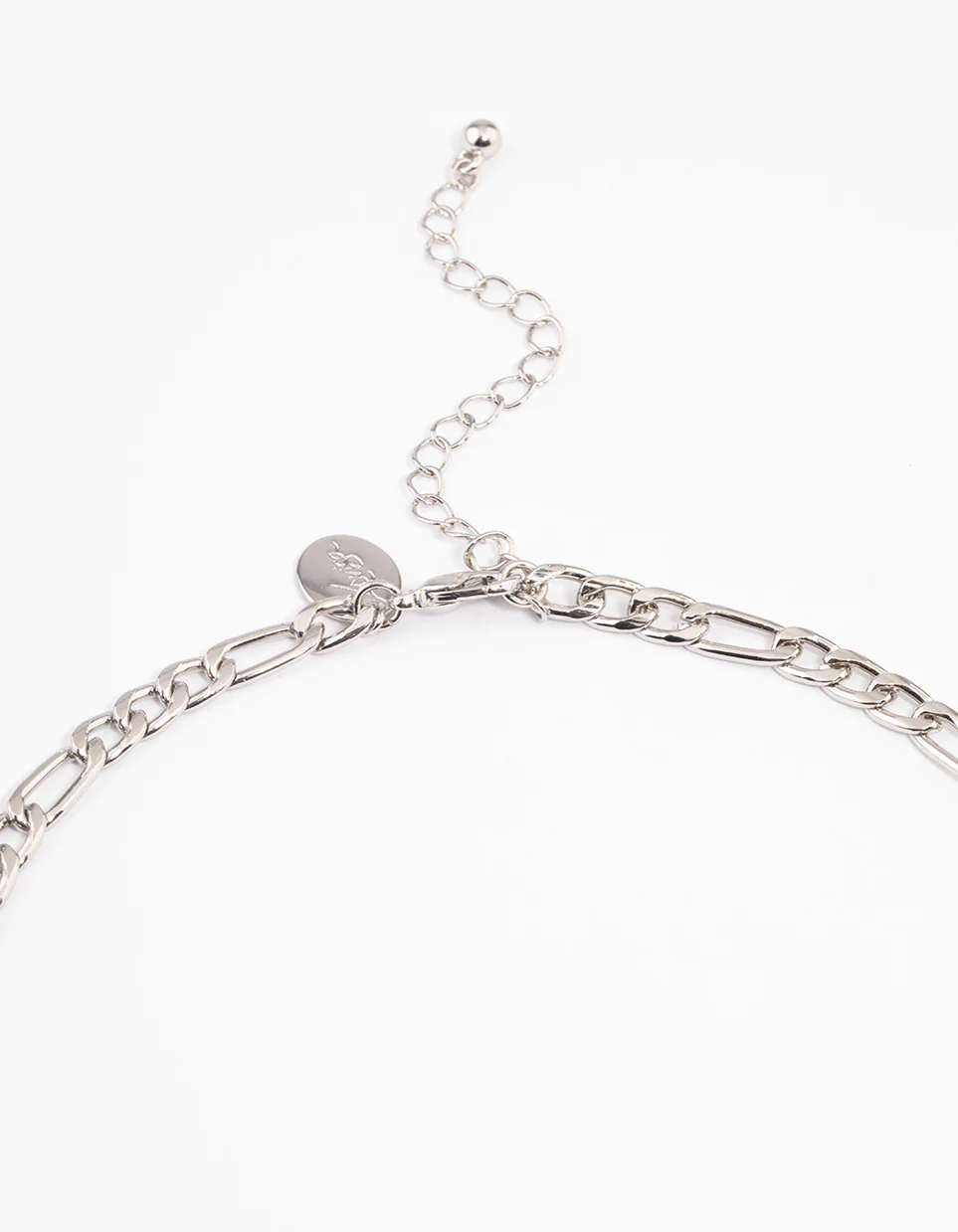 Silver Figaro Chain Necklace - Image 3
