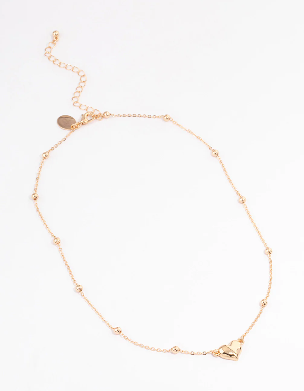 Gold Bold Heart Necklace - Image 2