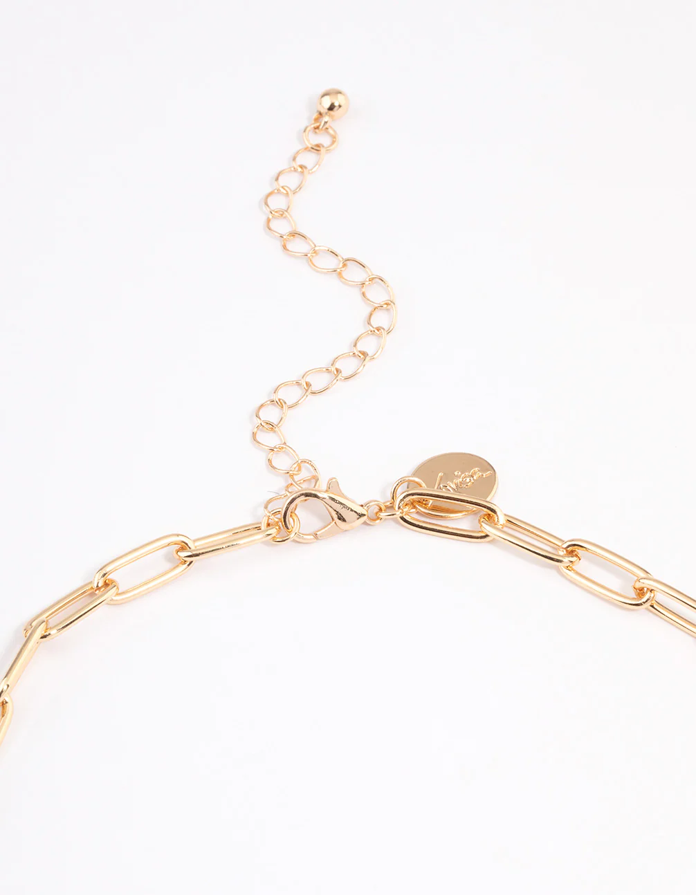 Gold Classic Pin Chain Necklace - Image 3