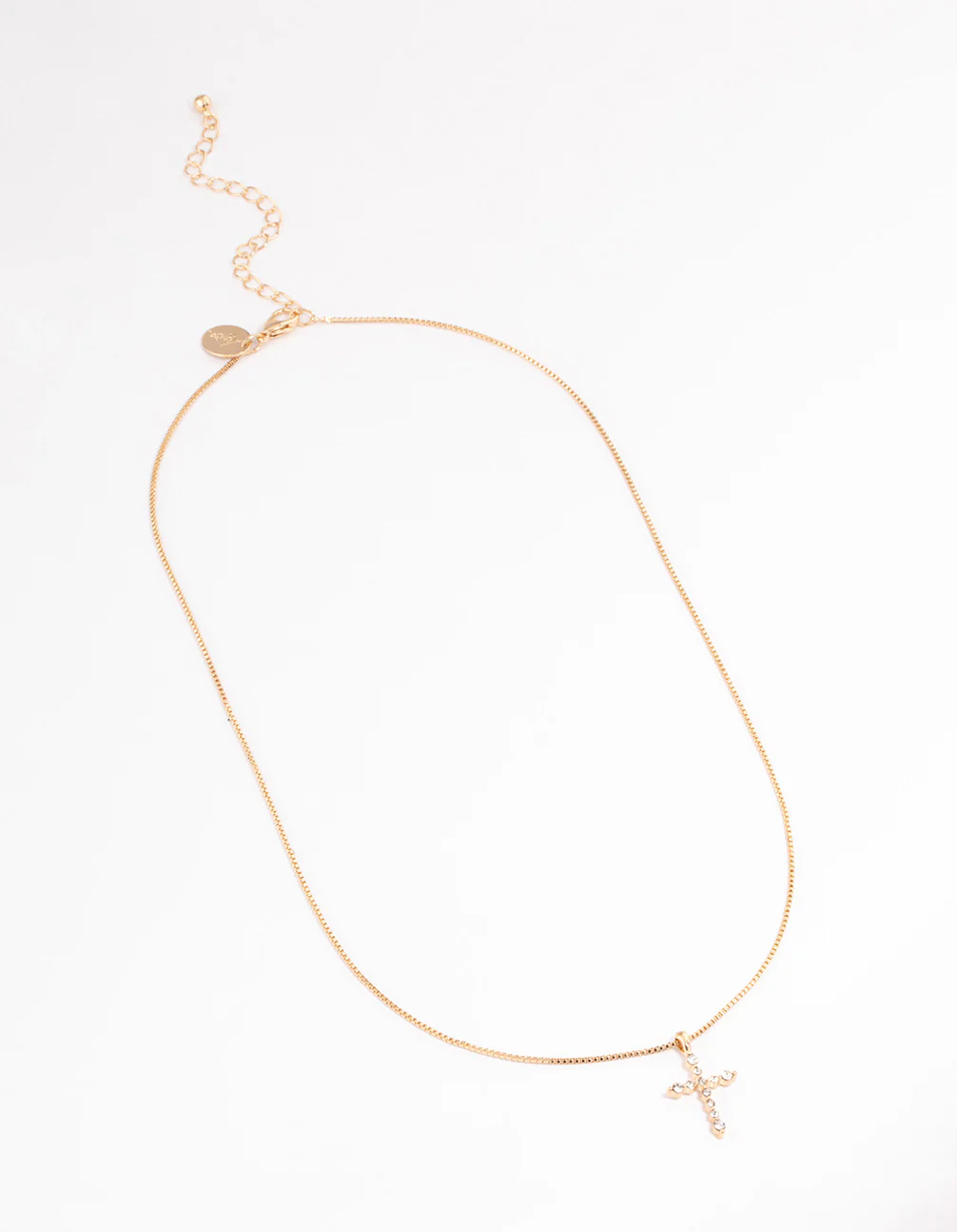 Gold Elegant Cross Necklace - Image 2