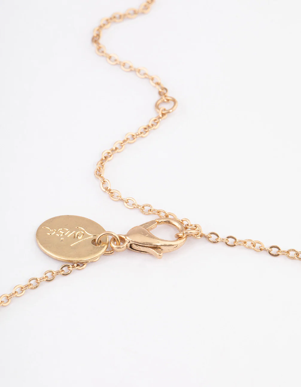 Gold Etched Locket Necklace - Image 3