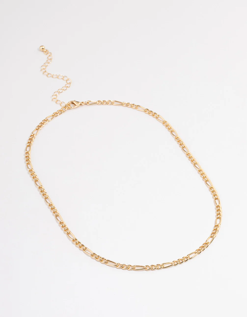 Gold Figaro Chain Necklace - Image 2