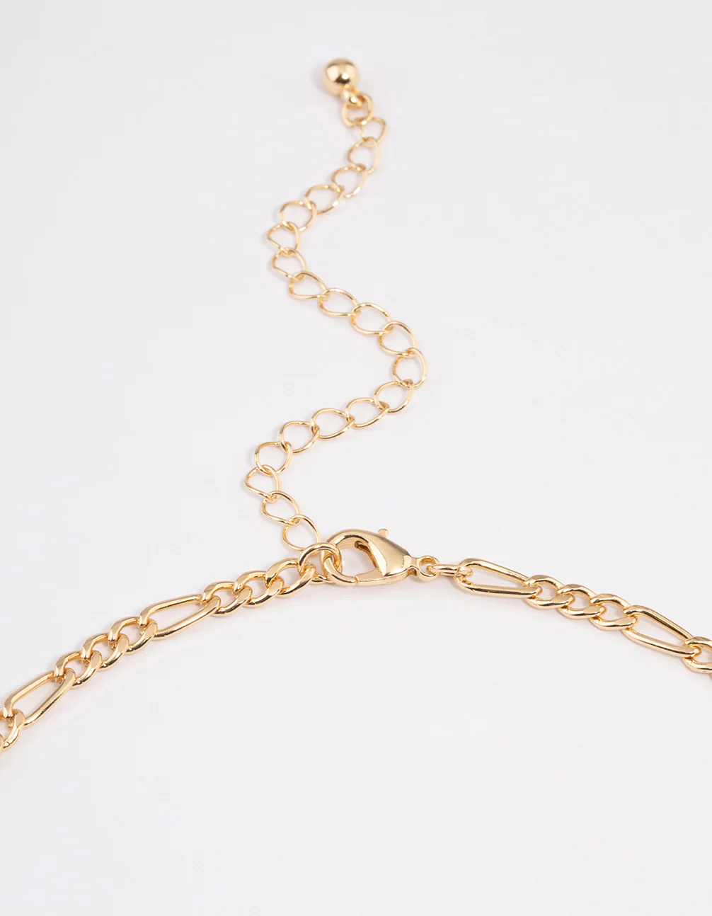 Gold Figaro Chain Necklace - Image 3