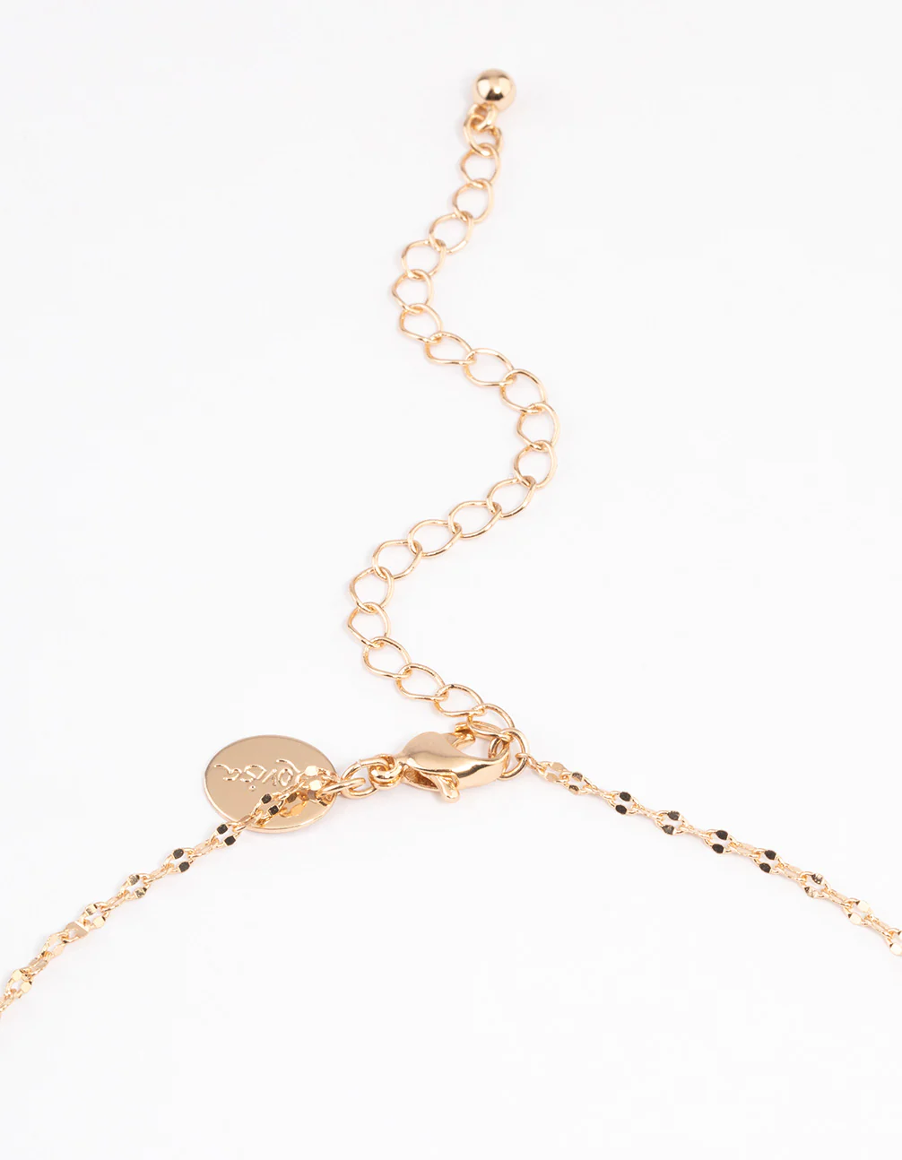 Gold Semi Precious Pear Necklace - Image 3