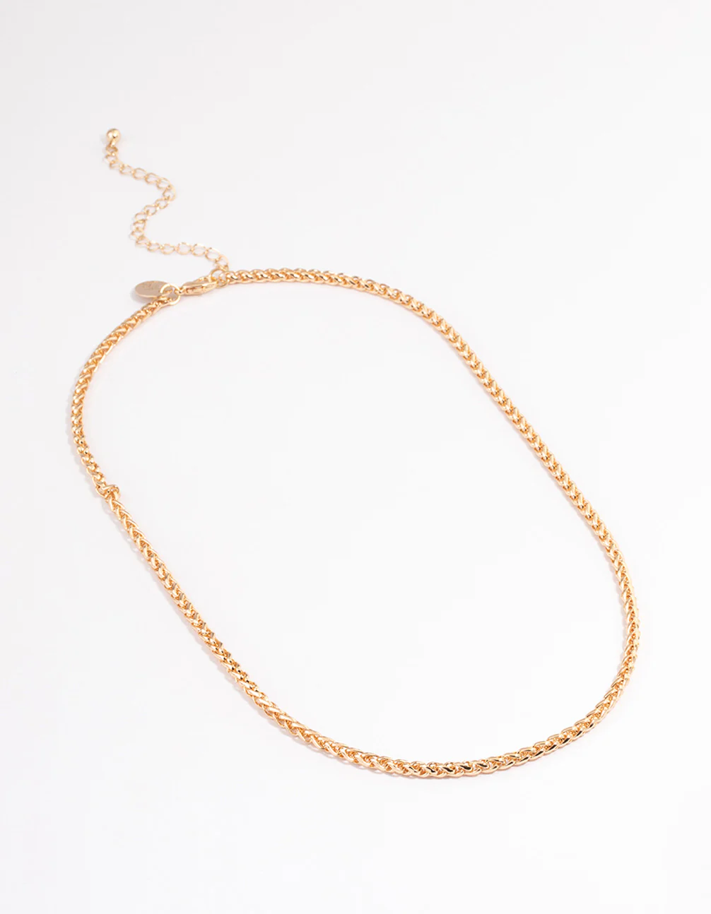 Gold Wheat Chain Necklace - Image 2