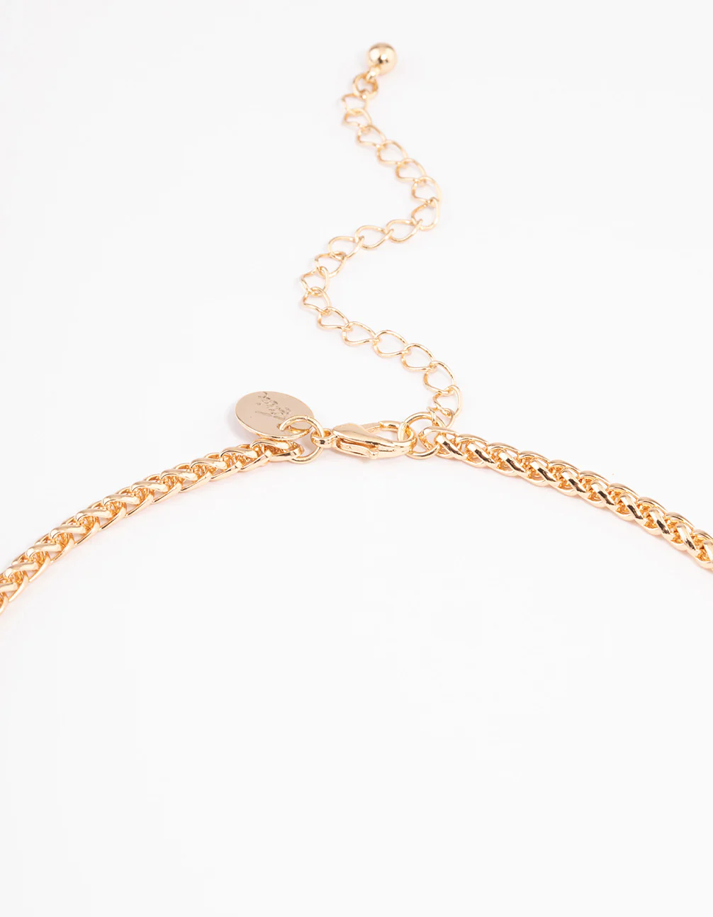 Gold Wheat Chain Necklace - Image 3