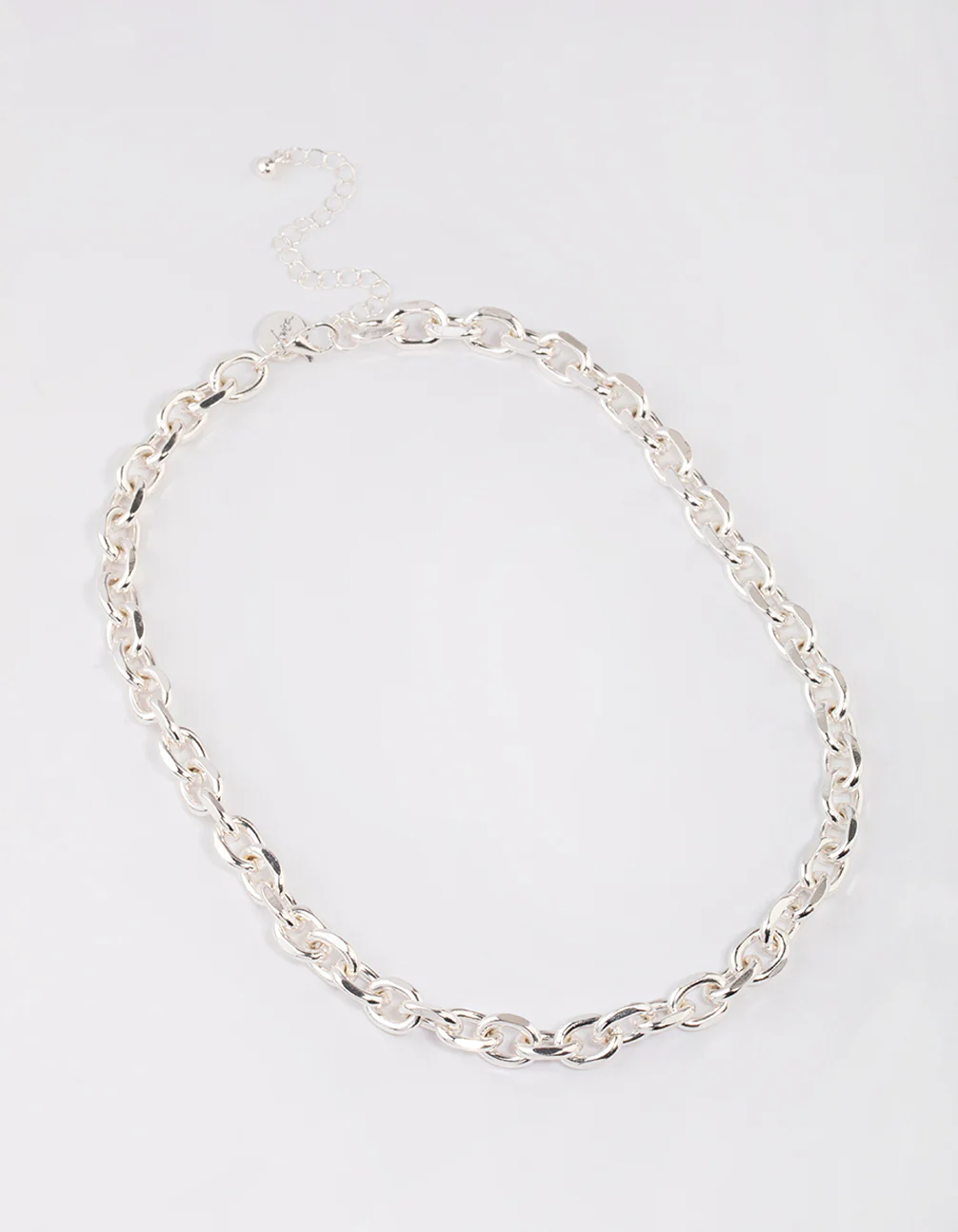 Silver Cable Chain Necklace - Image 2