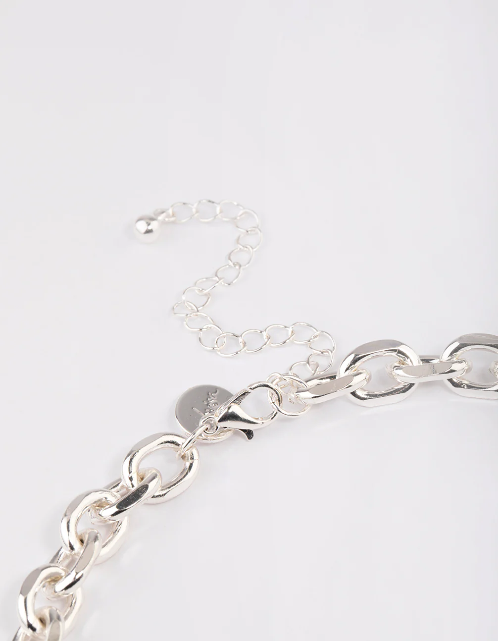 Silver Cable Chain Necklace - Image 3