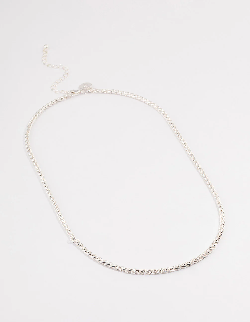 Silver Classic Wheat Chain Necklace - Image 2
