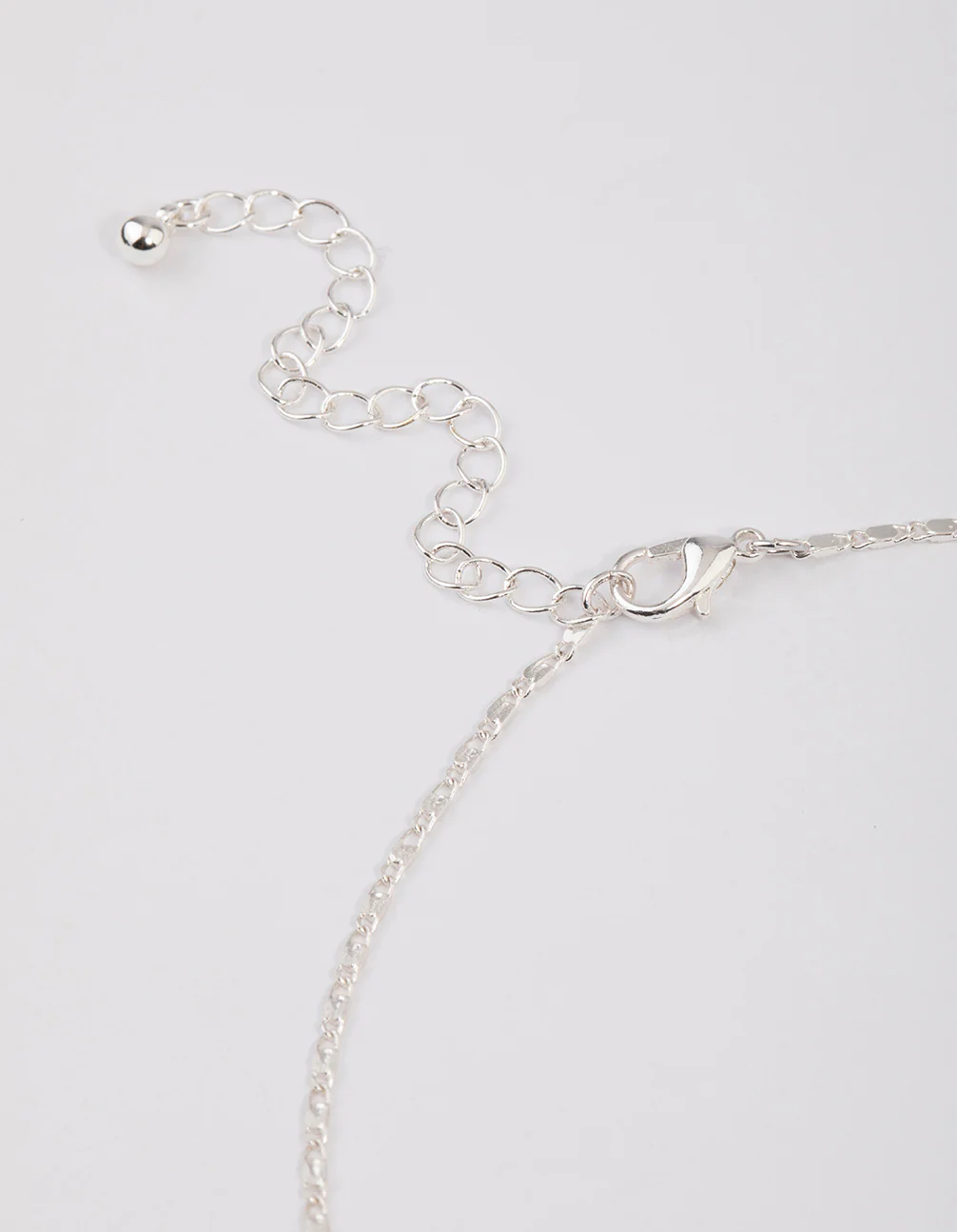 Silver Shiny Cross Pendant Necklace - Image 3