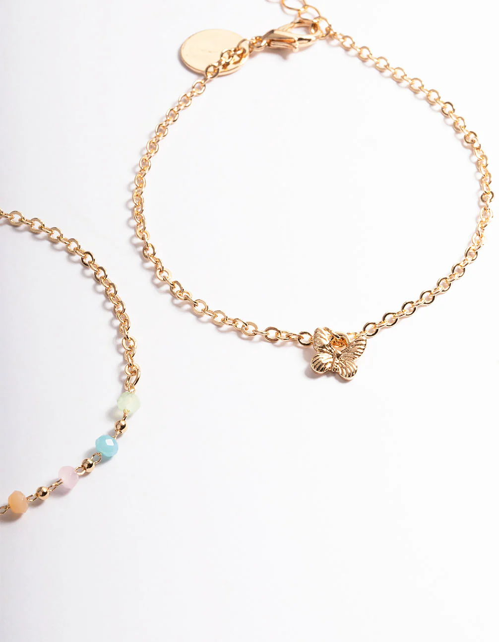 Gold Bead Butterfly Bracelet Pack - Image 2