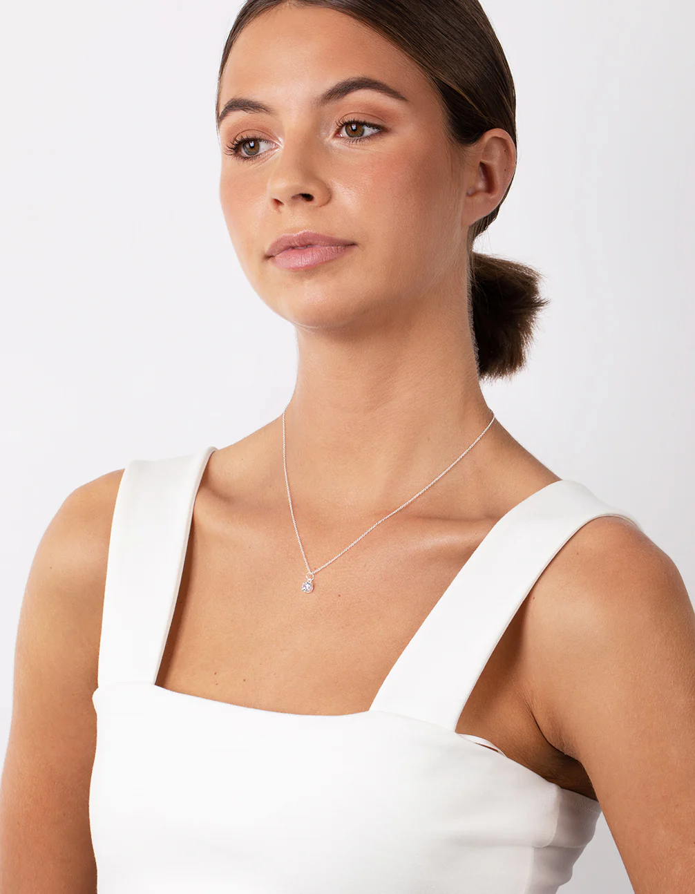 Sterling Silver Cubic Zirconia Necklace - Image 5