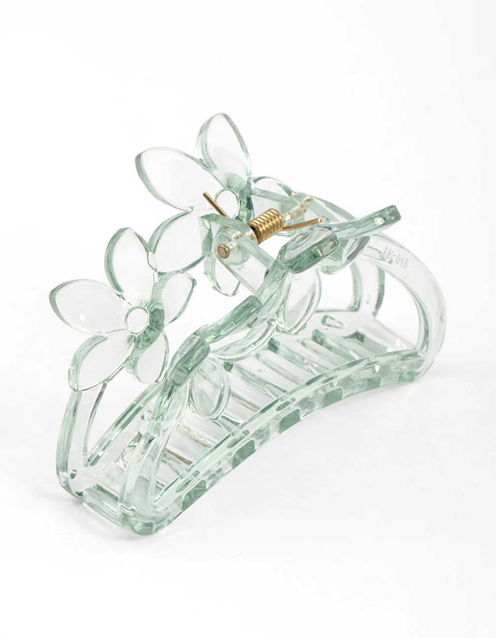 Mint Flower Claw Clip 9cm - Image 2