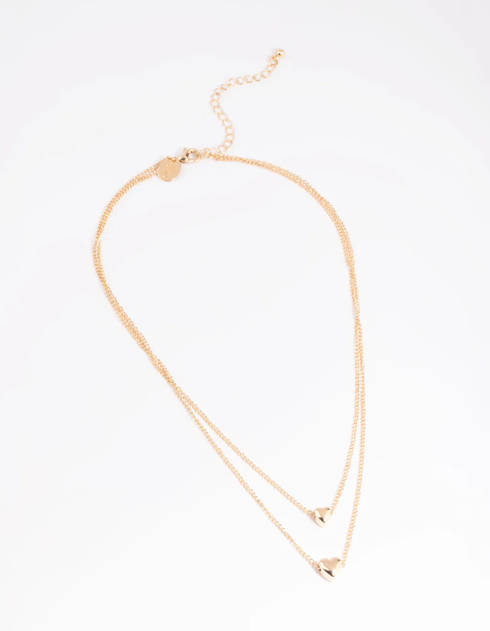 Gold Heart Layered Necklace - Image 2