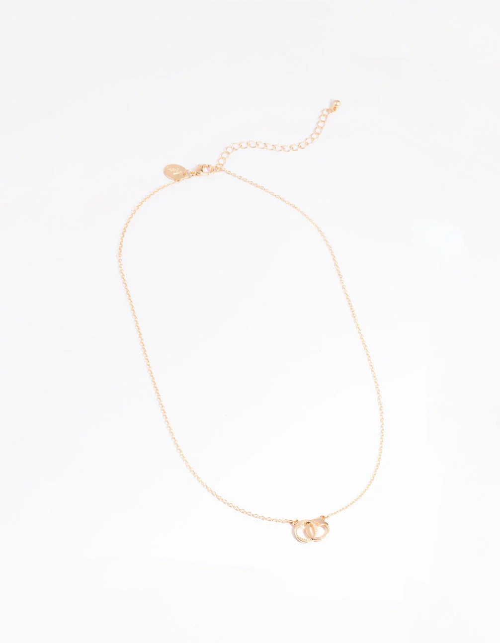 Gold Interlocked Heart Necklace - Image 2
