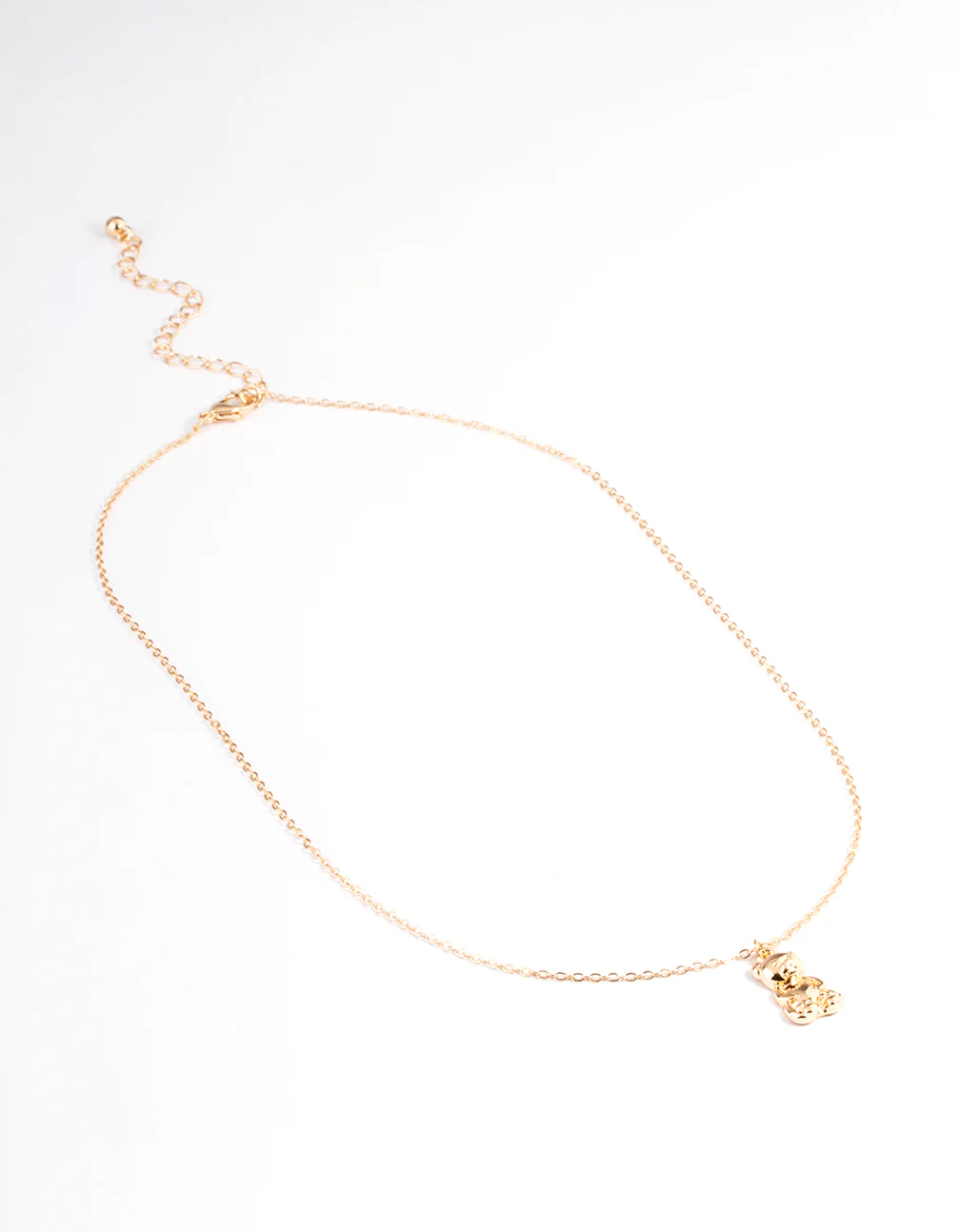 Gold Metal Candy Bear Necklace - Image 2