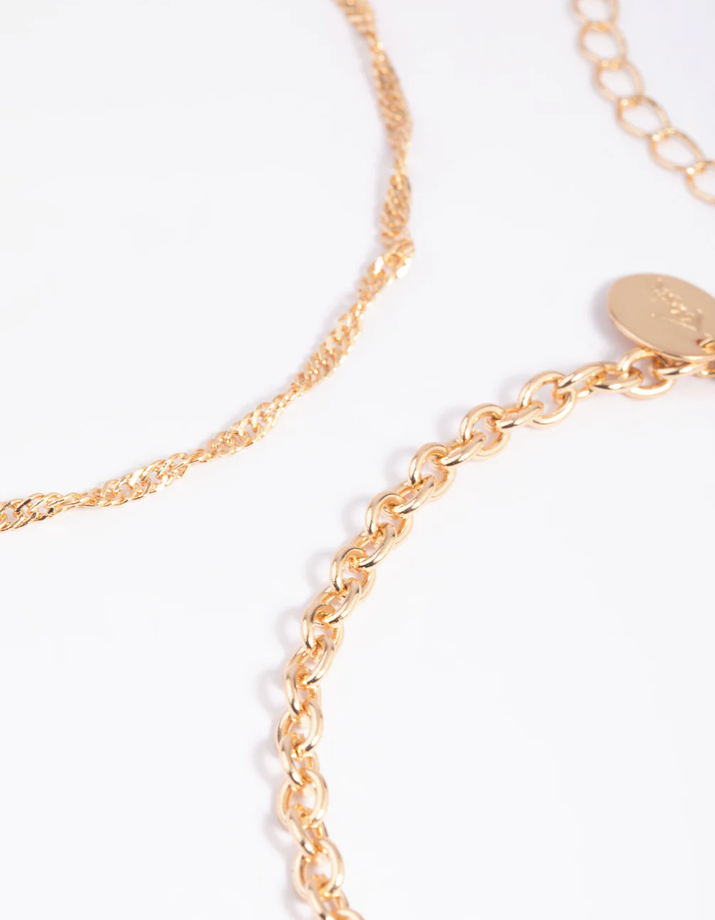 Gold Twisted Anklet Set - Image 2