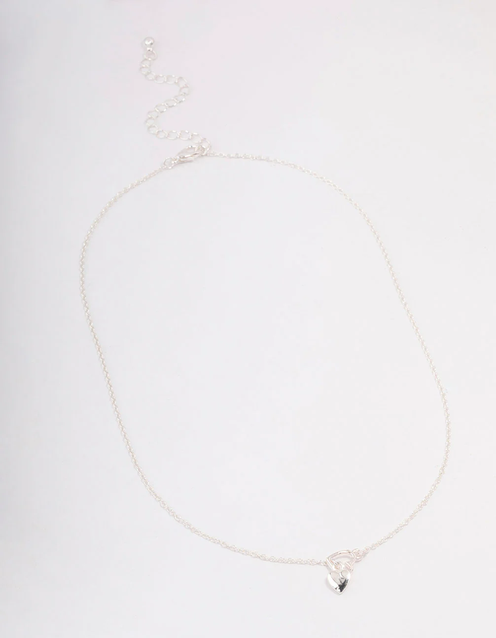 Silver Heart Threaded Necklace - Image 2