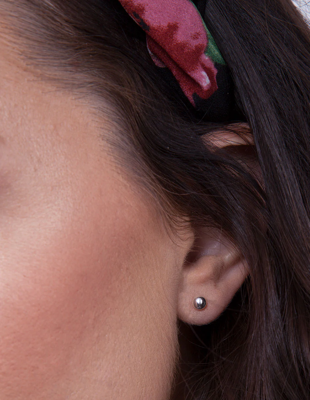 Sterling Silver Mini Ball Stud Earrings - Image 3