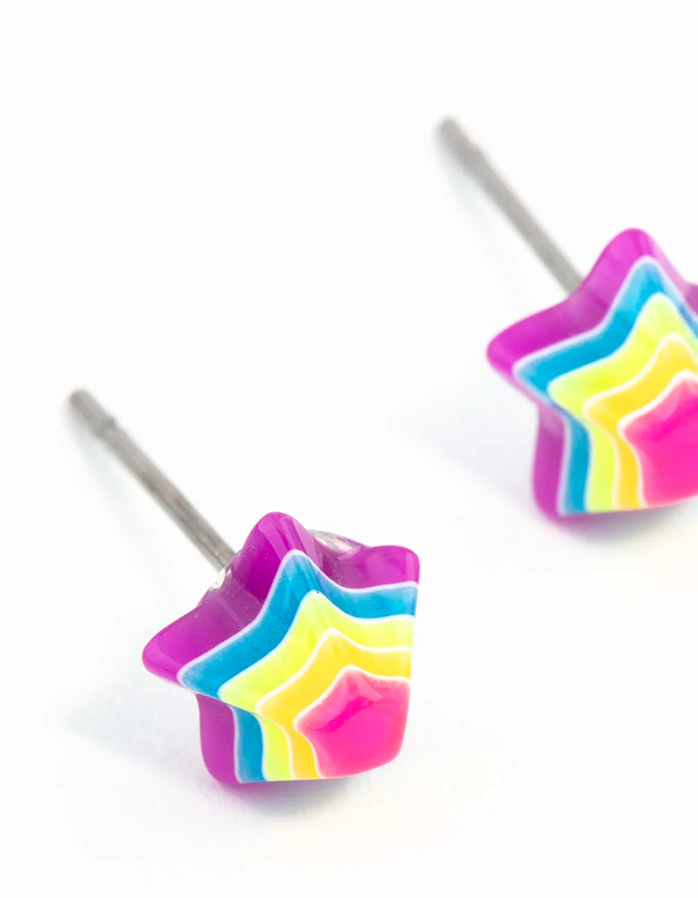 Rainbow Mini Star Stud Earrings - Image 2