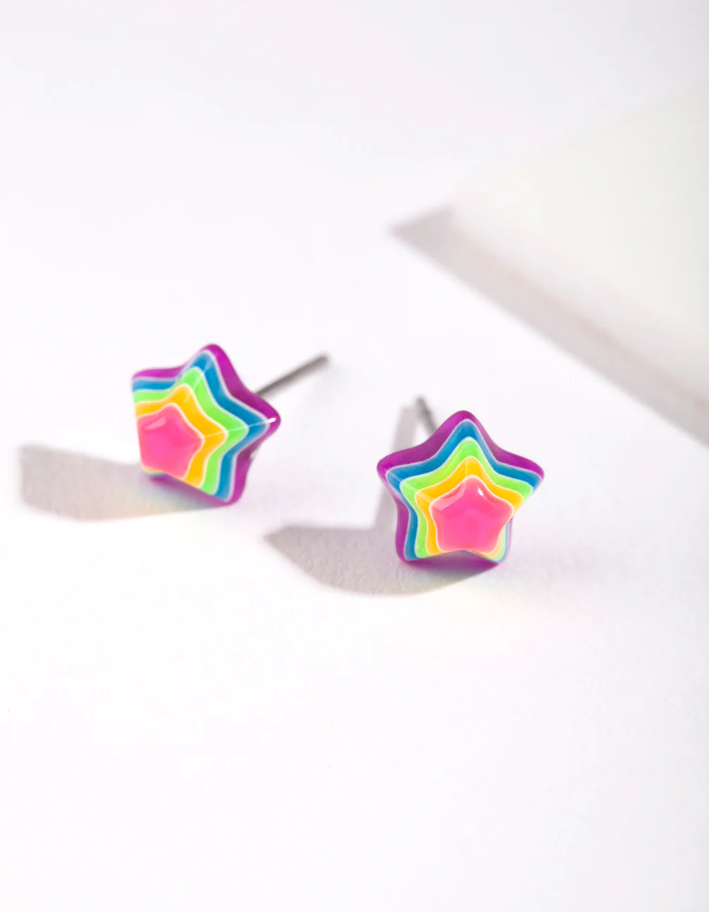 Rainbow Mini Star Stud Earrings - Image 3
