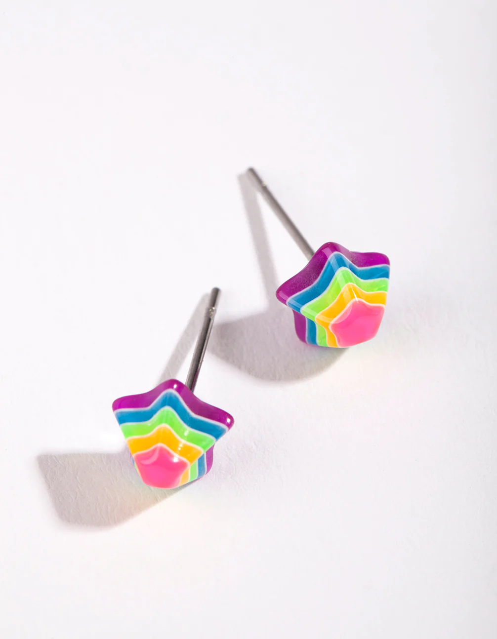 Rainbow Mini Star Stud Earrings - Image 4