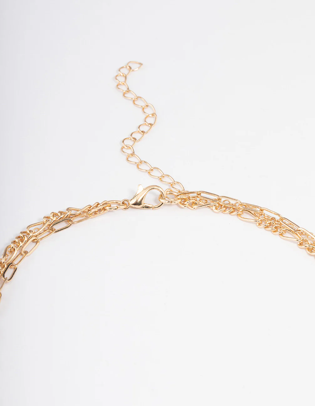 Gold Cross Heart Layered Necklace - Image 3