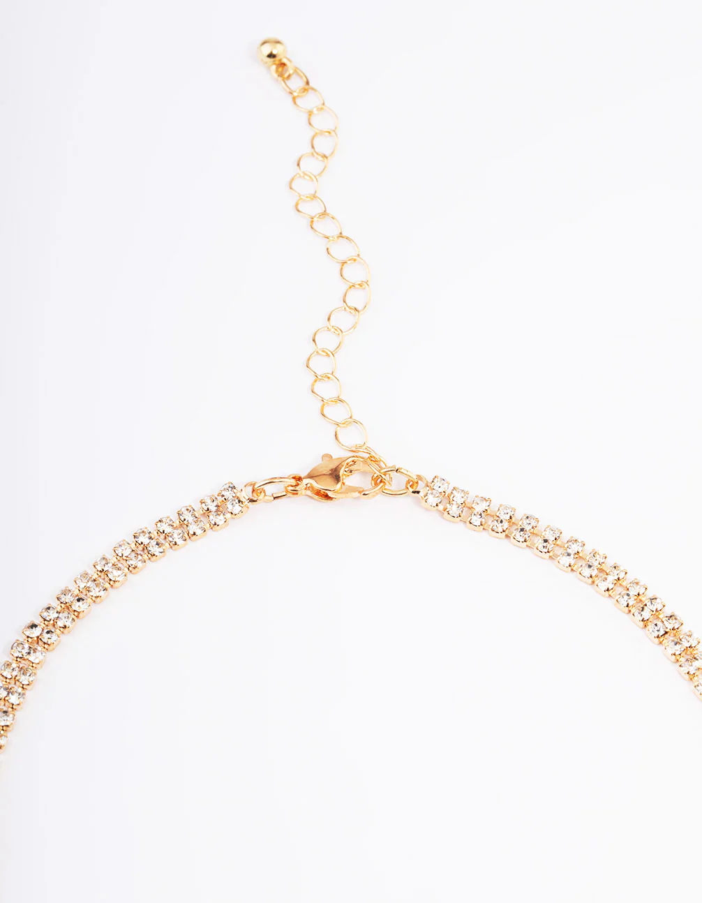 Gold Diamante Fringe Choker - Image 3