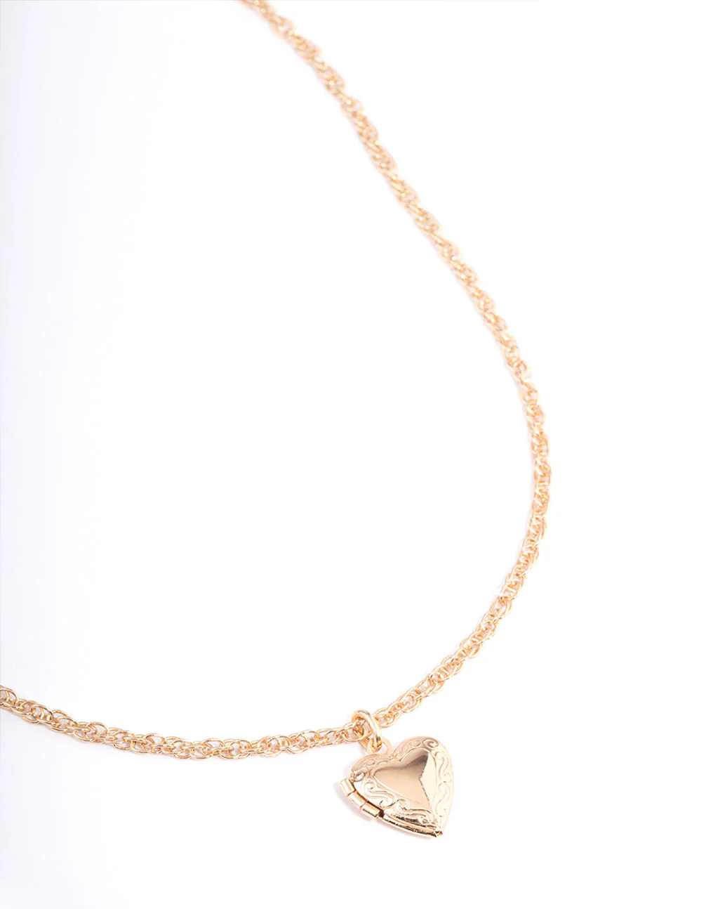 Gold Heart Pearl Lace Multi Necklace - Image 3