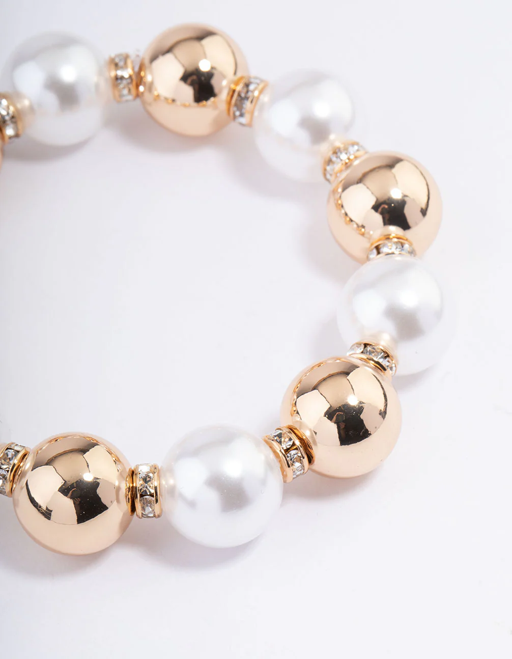 Gold Pearl Ball Bracelet - Image 2