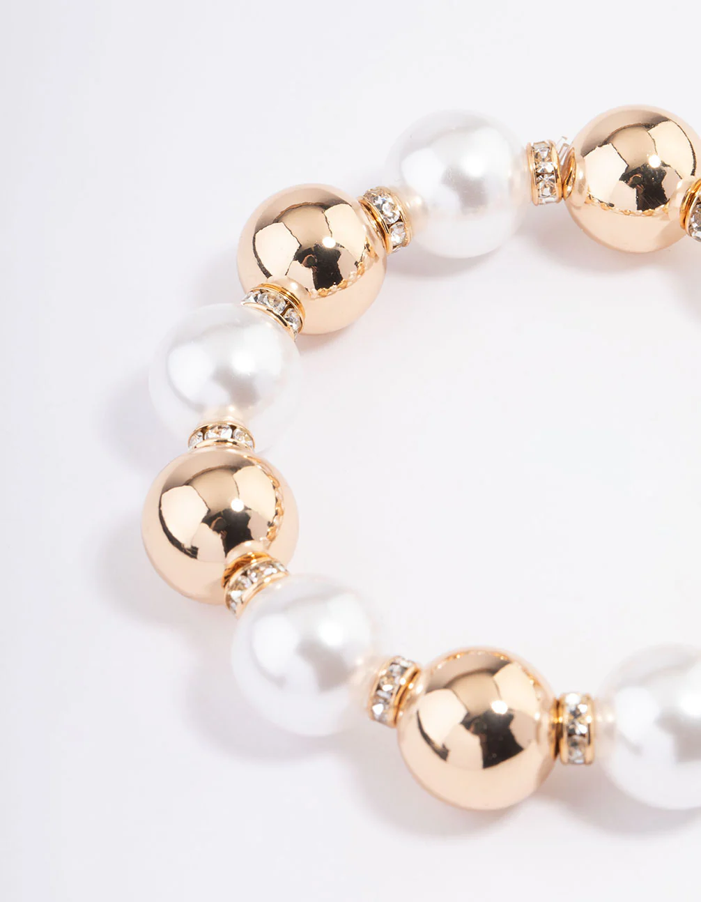 Gold Pearl Ball Bracelet - Image 3