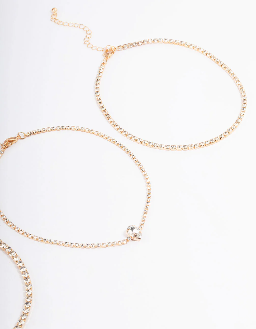 Gold Round & Pear Choker 4-Pack - Image 3