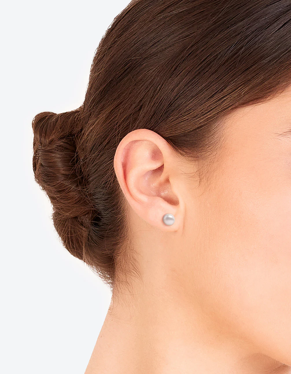 Sterling Silver Freshwater Pearl Stud Earrings - Image 2