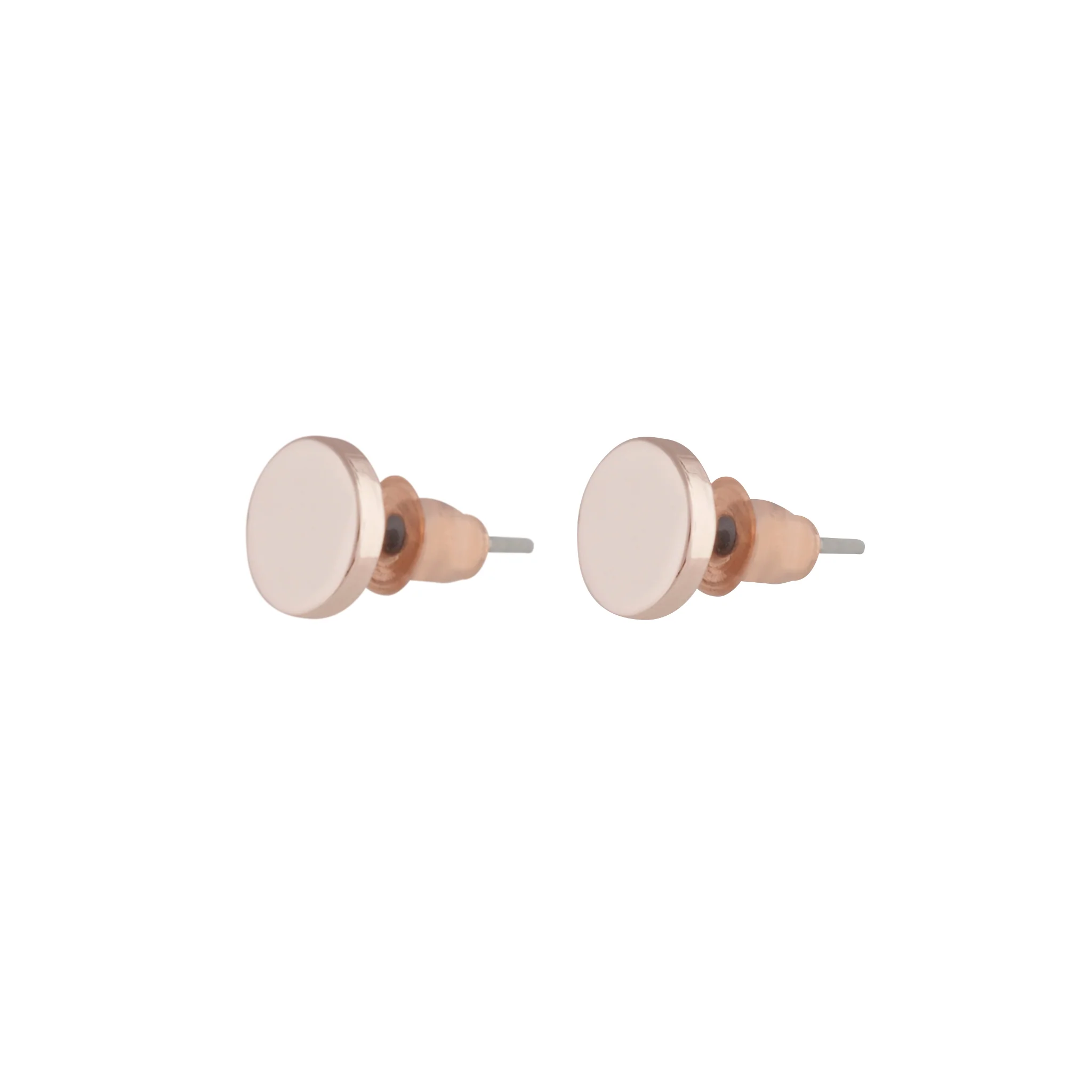 Rose Gold Disc Stud - Image 2