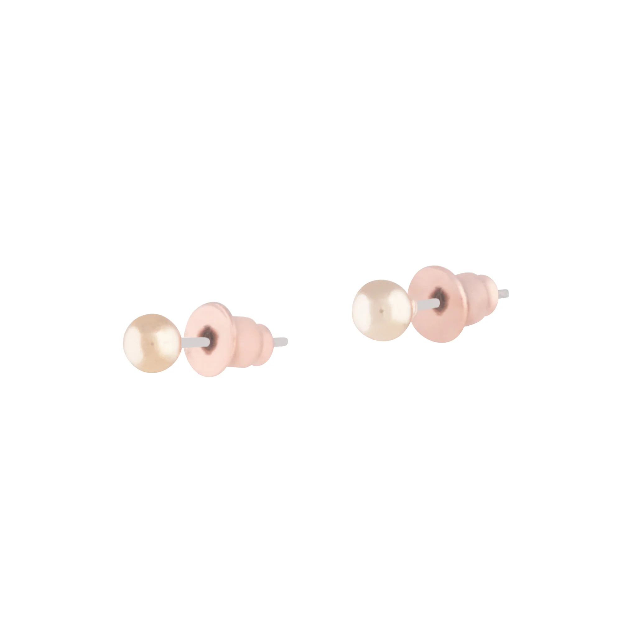 Rose Gold Small Plain Ball Stud - Image 2