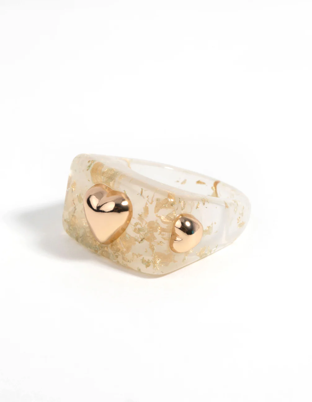 90s Gold Heart Ring - Image 2
