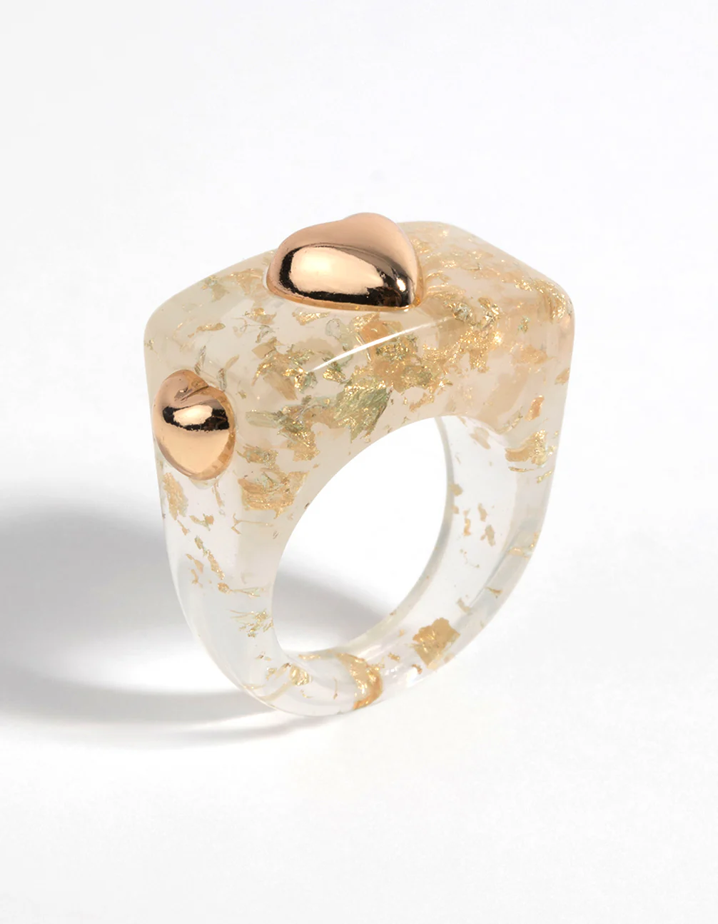 90s Gold Heart Ring - Image 3