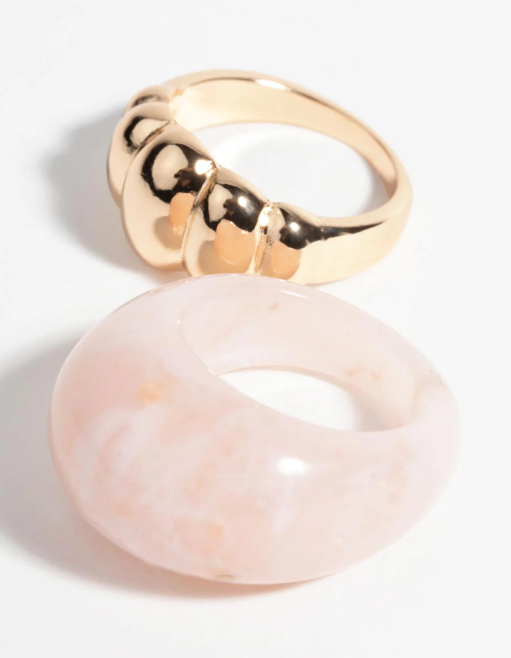 Brown Crescent Ring Set - Image 2