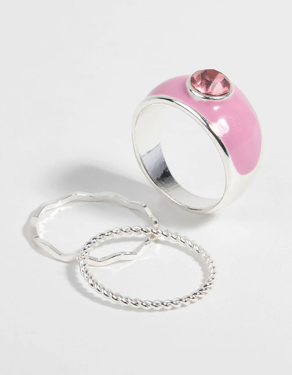 Pink Enamel Ring Pack - Image 3