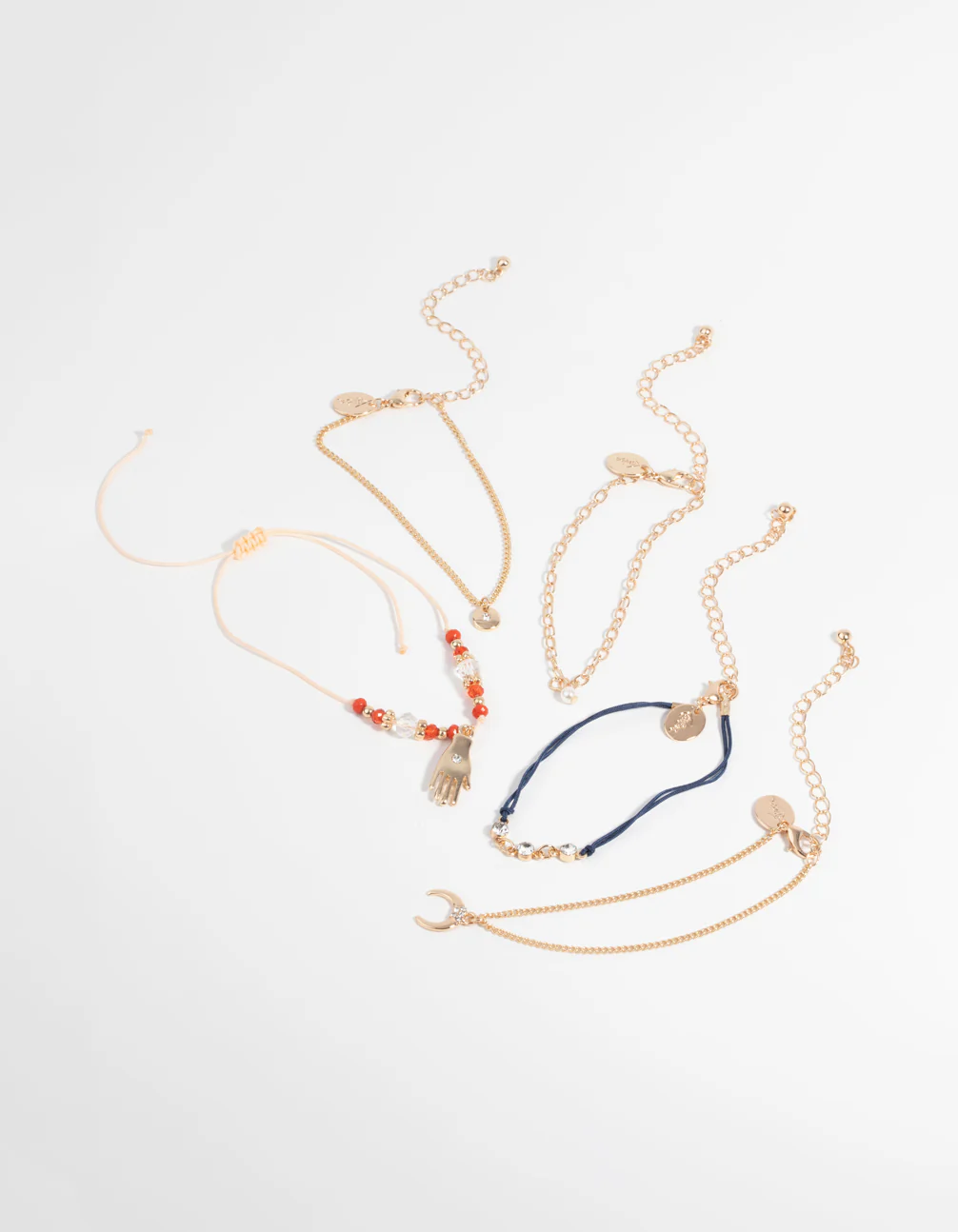 Colourful Rope Chain Bracelet 5-Pack - Image 3