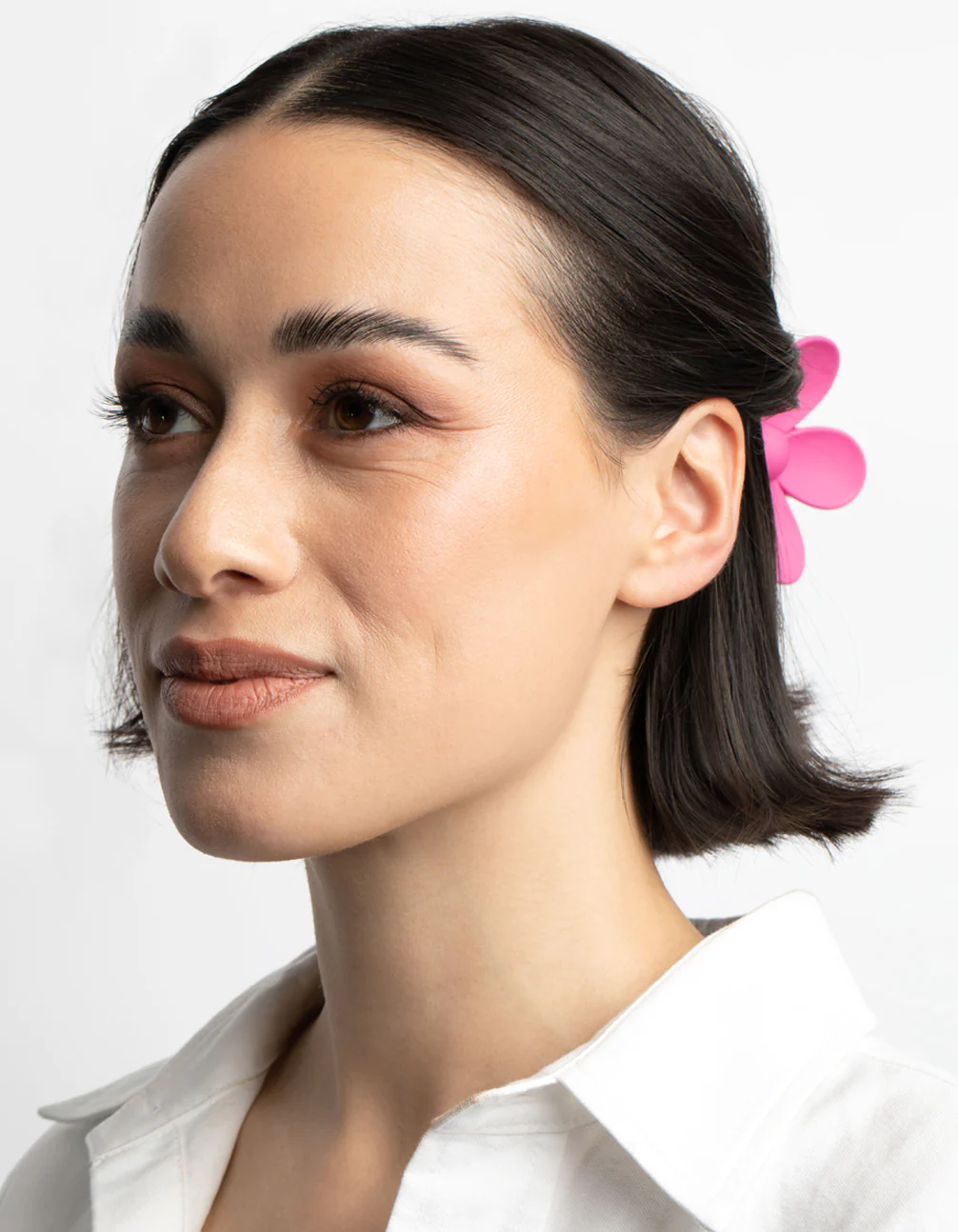 90s Pink Daisy Flower Claw Clip - Image 5