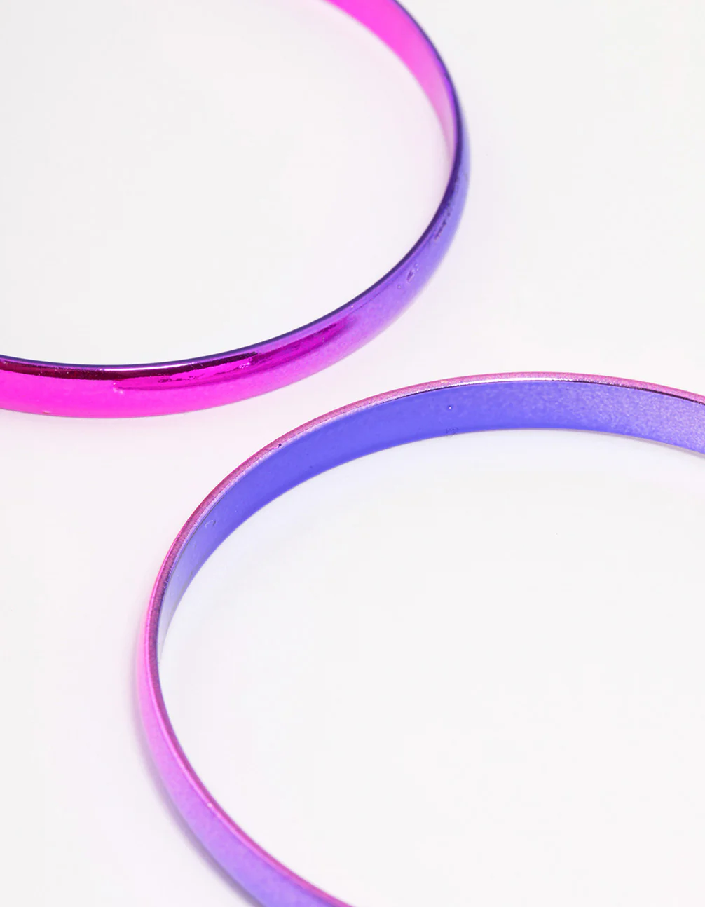 Pink Shiny Smooth 58mm Hoop Earrings - Image 3