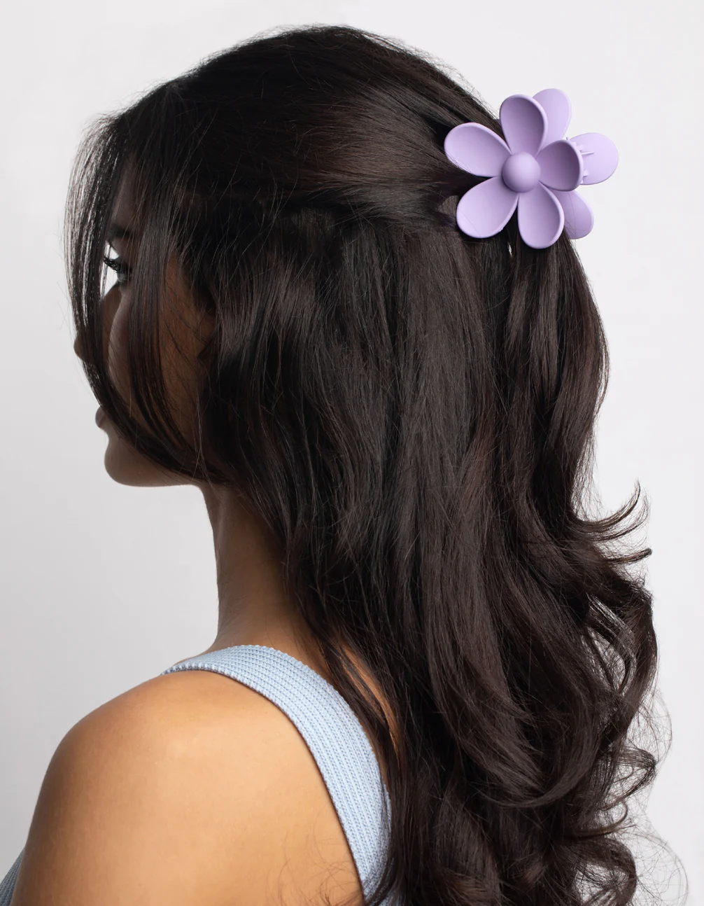 90s Purple Daisy Flower Claw Clip - Image 2
