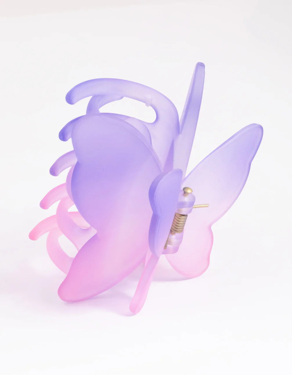 90s Purple Pink Ombre Butterfly Claw Clip - Image 3